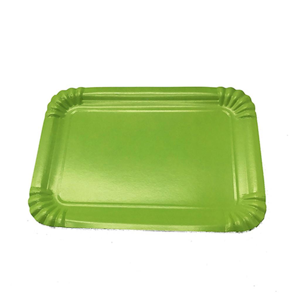 1200G Farbige Platte Party Festivalzubehör Hotel Dessert Rechteckige Platte Einweg-Pappteller