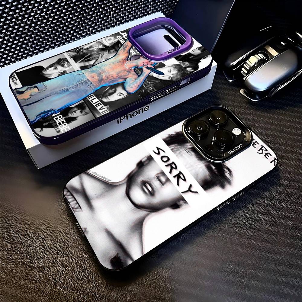 Sänger Justin B-Bieber Handyhüllen Für IPhone 17 16 15 14 13 12 11 Plus Pro Max Bunte Hülle