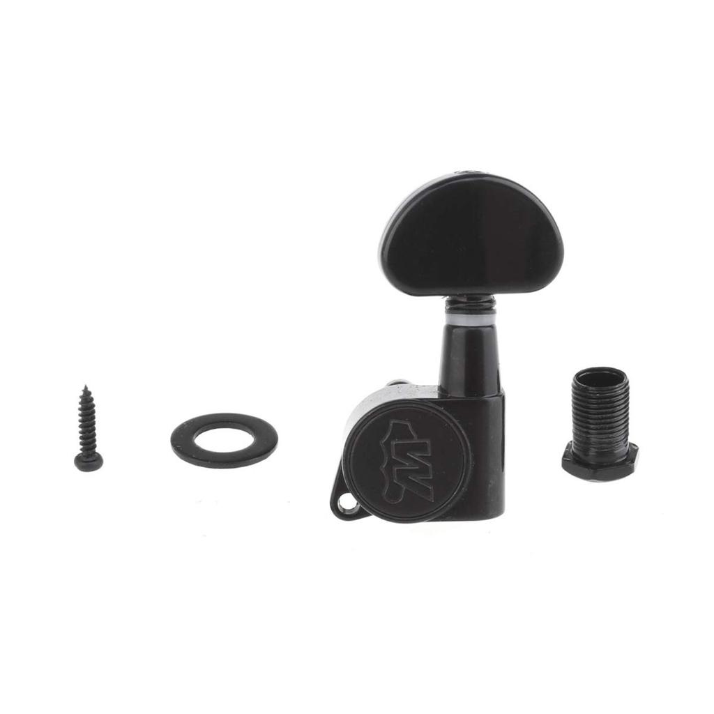 Klucze Wilkinson Guitar Black E-Z-LOK 3+3 Elektryczne/Akustyczne,