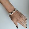 Silver Bracelet with Natural Baroque Pearls, Item Weight 15.82 Gr (2185215)