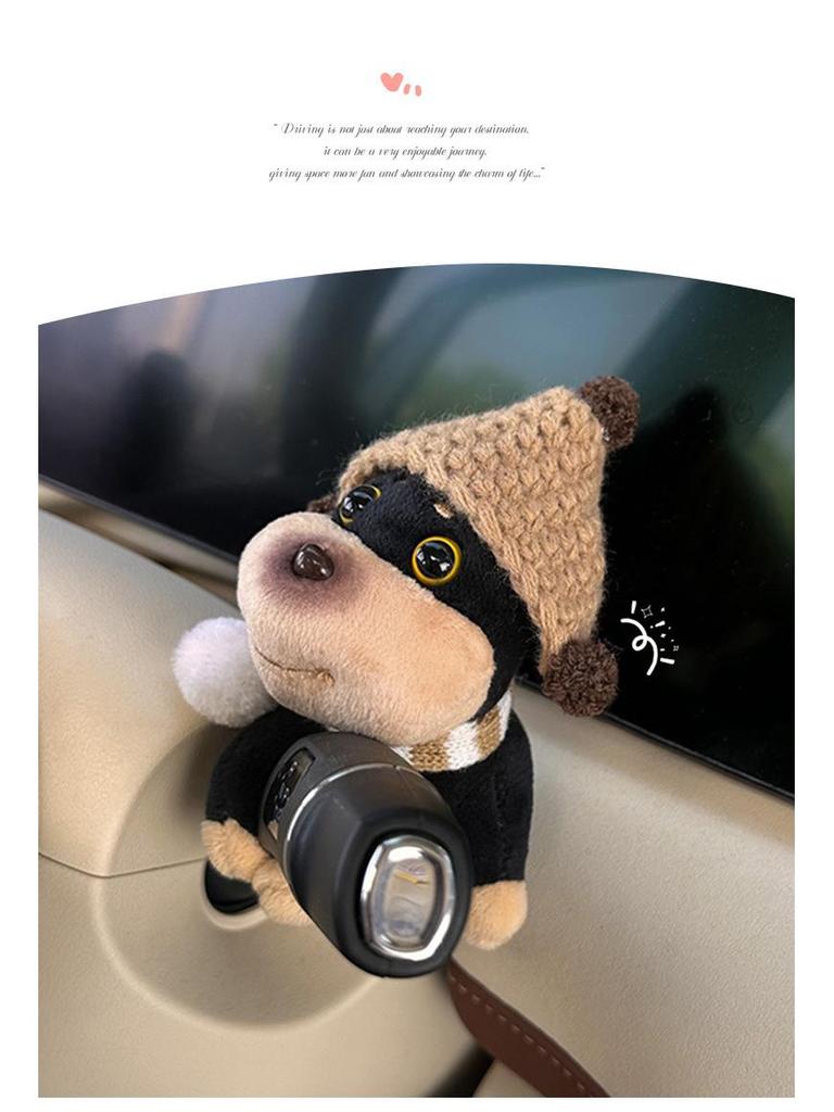 Creative Bee Dog Car Ornament: Cute Figurine for Center Console Decoration