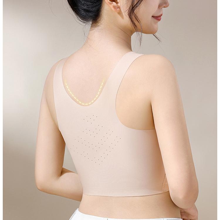 Seamless Lingerie for Women Comfortable Chest Hugging and Breast Cinching Vest Bra Push Up Bra