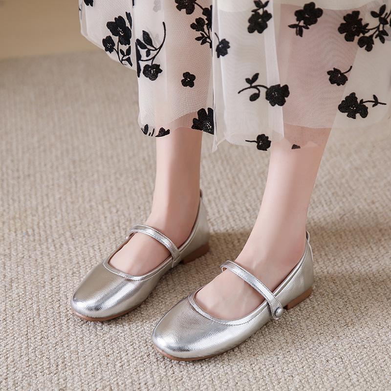 Sweet & Gentle One-Strap Round Toe Loafers, 2024 Autumn Japanese Academy Style for Skirts