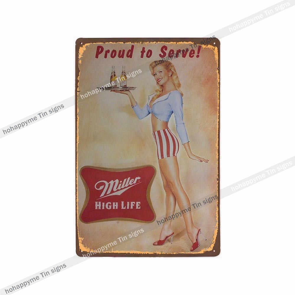 Home Decor Vintage Metal Poster Alcohol Brewing Beer Plates Decorative Bar Pub Club Wall Tin Painting Retro Plaque 20x30cm