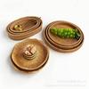 Rattan fruit plate fruit basket storage basket bread basket snack tray tea table snack tray woven basket