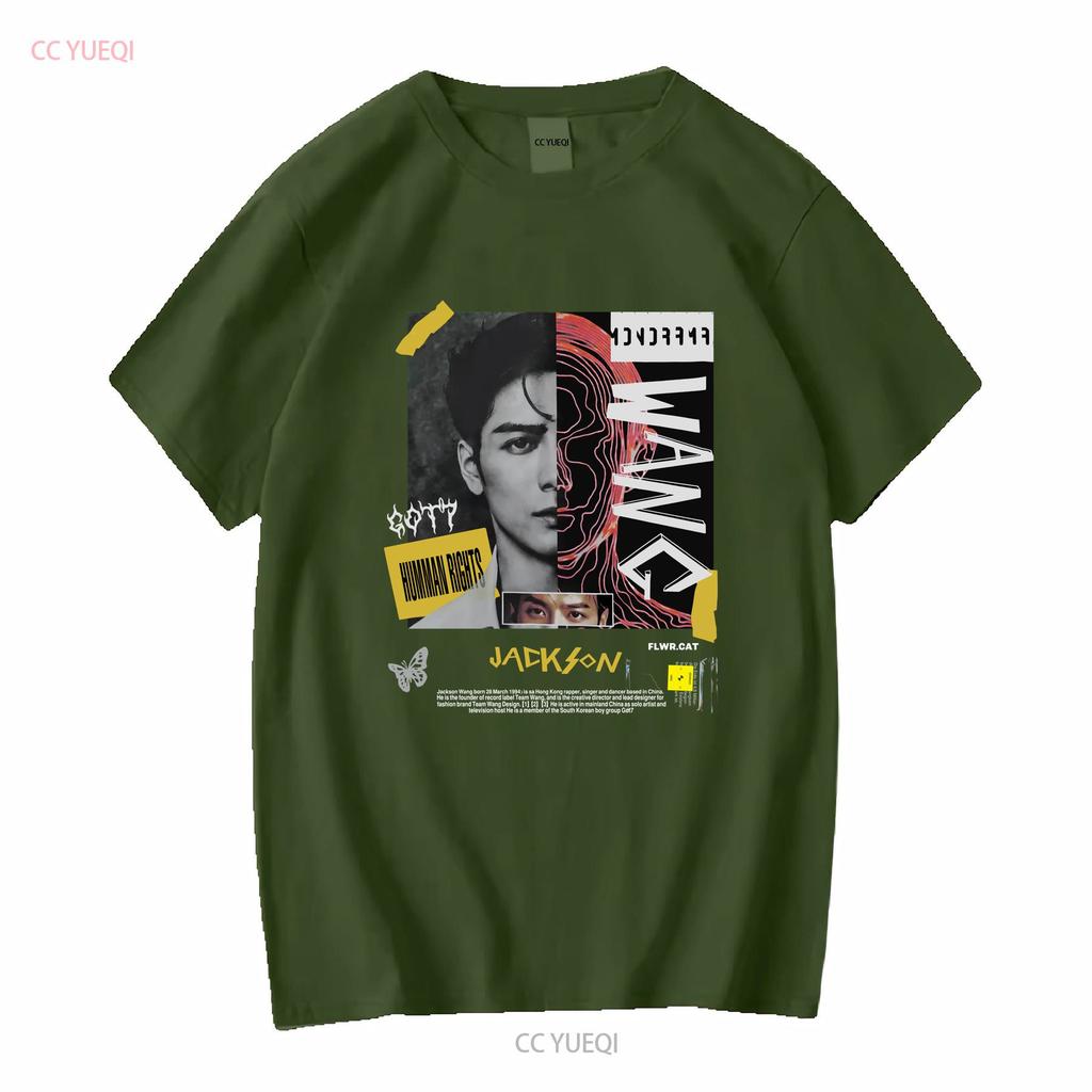 Got7 Jackson Wang Retro Bootleg T Shirt Kpop Merch For Her Or Him Long Short Sleeves Vintage Washed Stylish Slightly