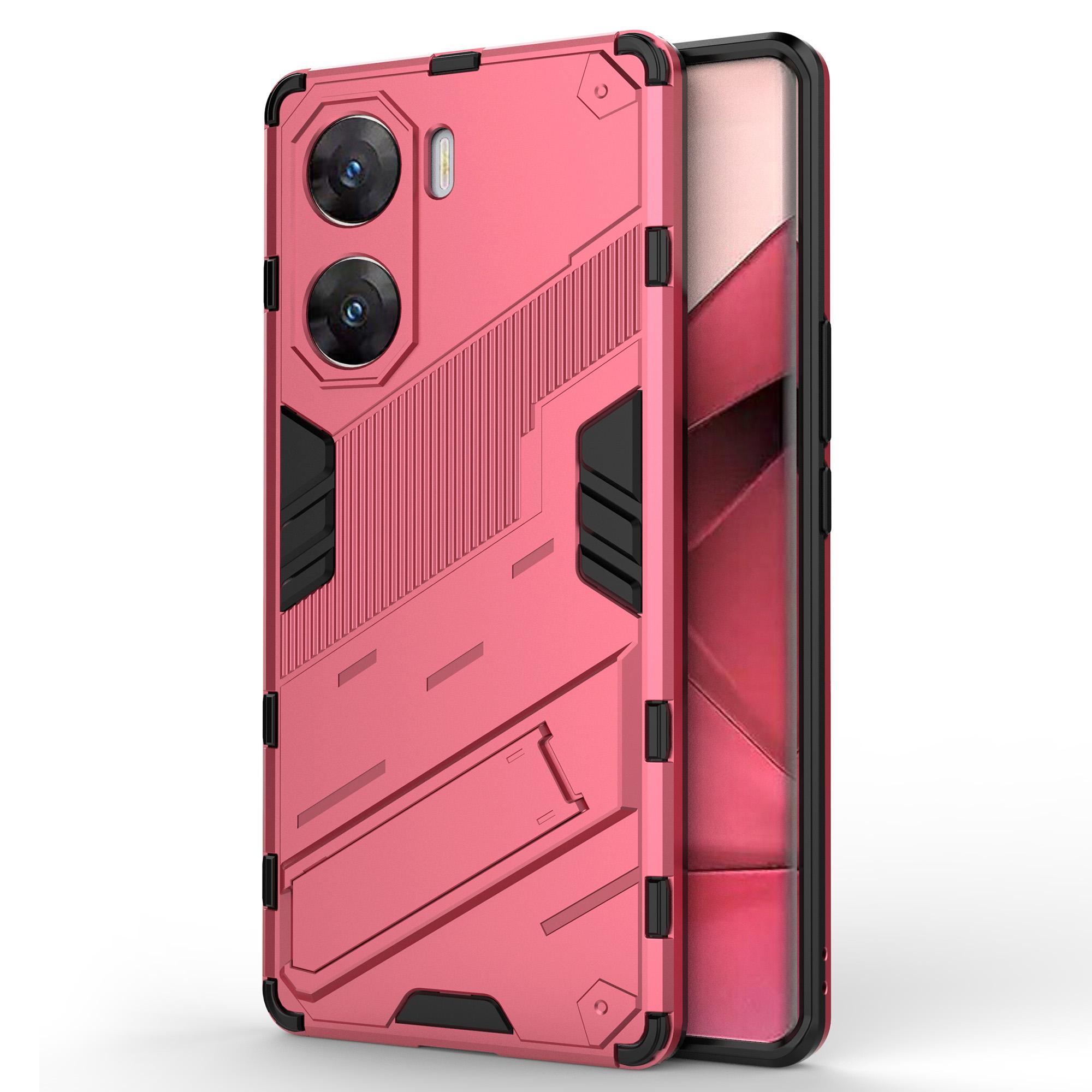 

For vivo V29e (India) 5G Case Kickstand PC+TPU Phone Back Cover Rose