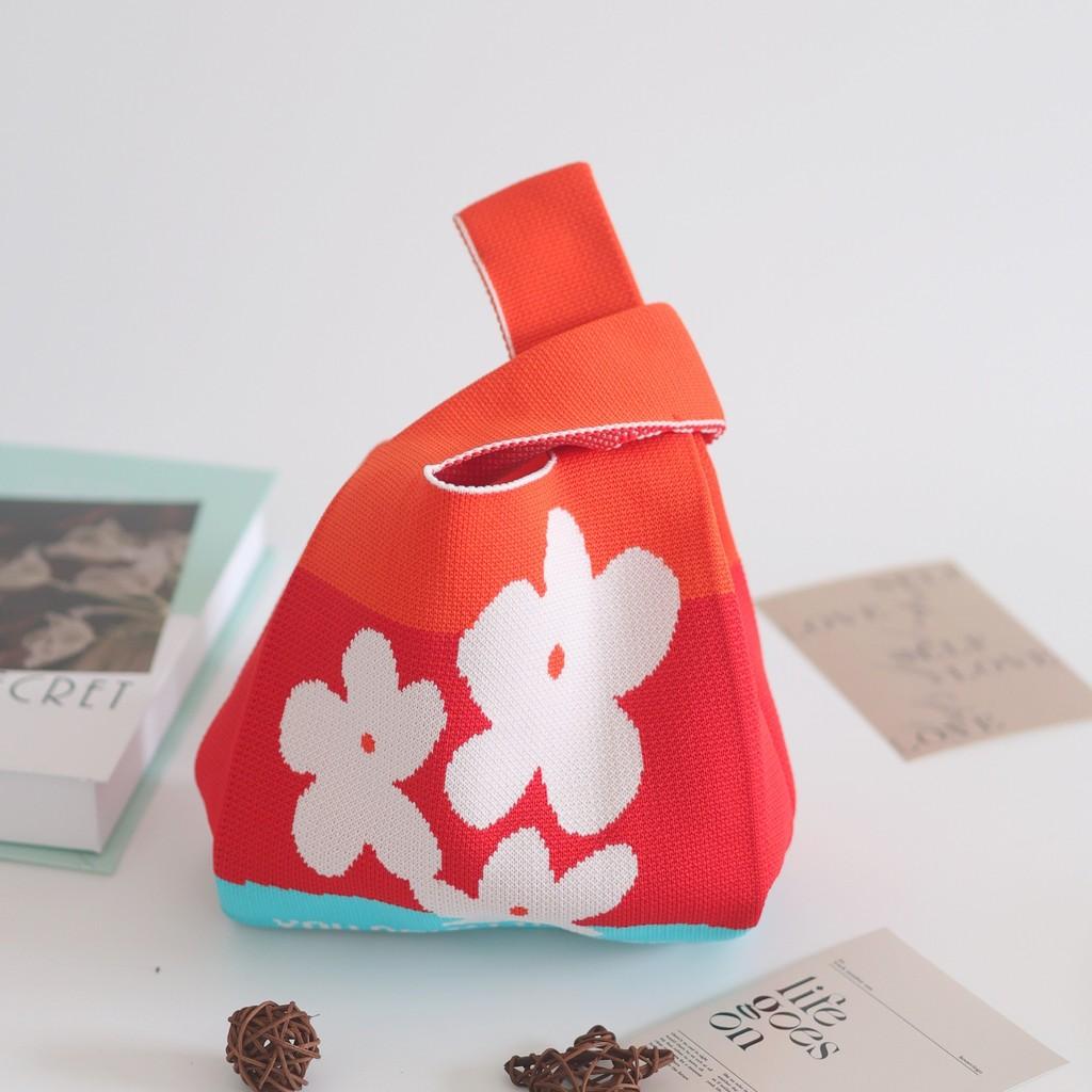 Trendy Knit Bucket Bag For Women Soft And Spacious Tote Bag With Eye-catching Patterns Ideal For Daily Wear And Gifts