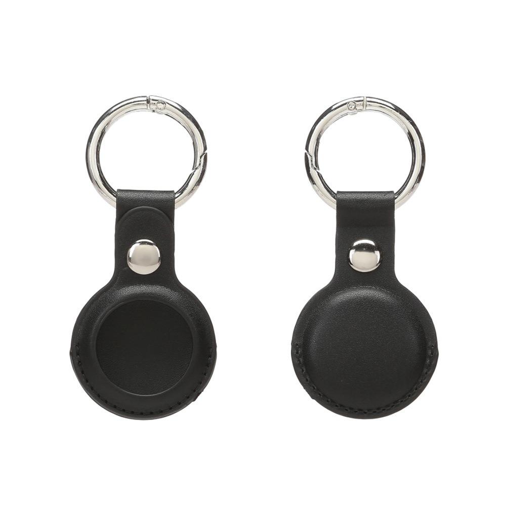 Apple AirTag Leather PU Case: Anti-lost Tracker Locator Keychain Holder