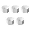 5Pcs Tennis Racket Plastic End Cover Racquet Damping Cover Replacement Tennis Racket Butt Tennis Protective Accessories
