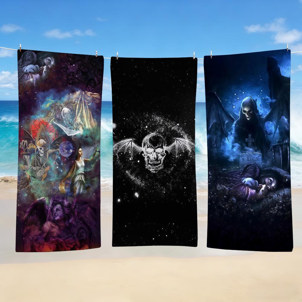 Sevenfold Towel Textile Bathrobe Beach Quick-Drying Lightweight Portable Camping A-Avenged Swim Rock Band Pool Travel