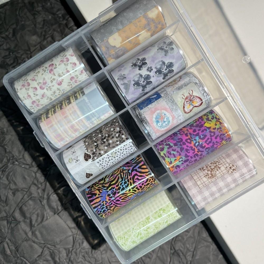 Leopard Print Nail Foils Flower Nail Art Stickers Professional Manicure Decals Nail Decoration