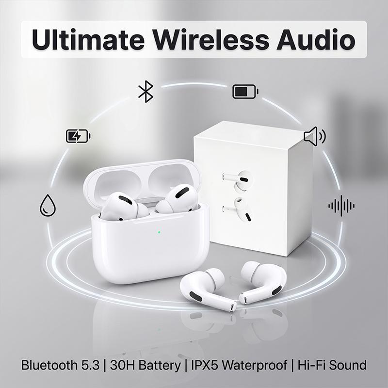 1:1 Pro TWS True Wireless Bluetooth Earbuds Bluetooth5.3 30H Playtime IPX5 Waterproof HiFi Deep Bass In-ear Headphones