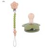New Newborn Baby Silicone Pacifier Newborn Pacifier Infant Teether Chewable Toy Safety Baby Care Product Pacifiers Chain Set