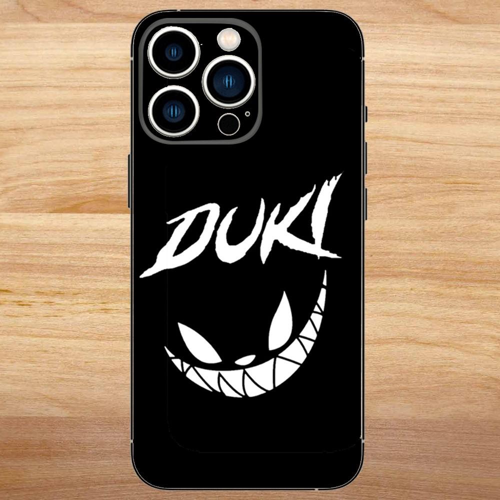 Duki Rapper Phone Case For iPhone15,14,13,12,11,Pro,Max,Plus,Mini,X,XS,XR,8,7,6,S,Plus,SE Soft Black Case