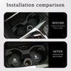 LMN1 2PCS Car Coasters Insert Cup Holder Coaster Key For Volkswagen VW Polo Golf 6 7 8 MK5 MK7 Jetta Passat Tiguan Touran Bora T-ROC