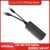New POE Splitter 24V/48V To 12V/5V IEEE 802.3af Output Power Over Ethernet Splitter Adapter Security System (Plug and Play)