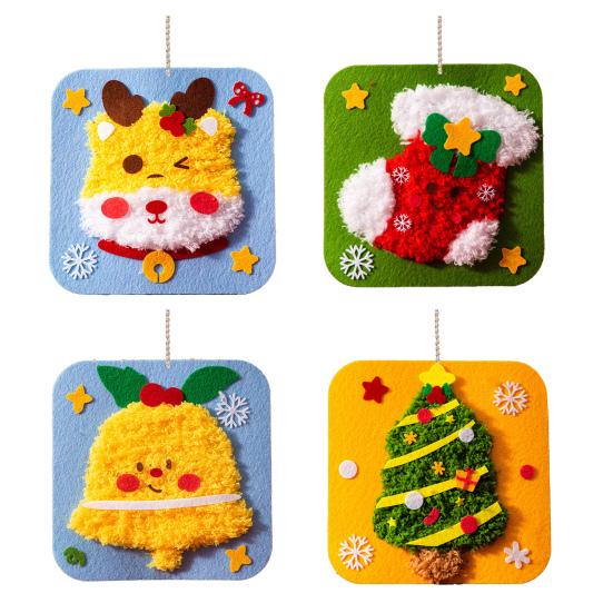 DIY Christmas Embroidery Kit for Beginners Cute Santa/Stocking/Gingerbread Sewing Projects Xmas