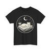 Book T-Shirt | Funny Reading Shirt | Mystical Witchy Cat Laying On Shirt