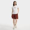 FILA Heritage Soft Comfortable Floral Logo Loose Round Neck Short Sleeve T-Shirt Women tops Cloud-White F11W538112FWT