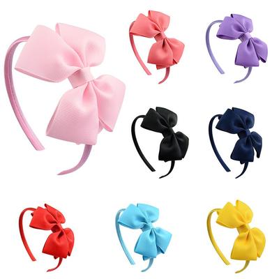 Bowknot Boutique Tiara Satin Ribbon Headbands Bow Hairband Headwear Hair Hoop Kids Hair Accessories