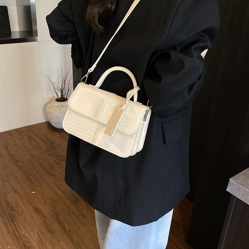 Popular niche splicing bags New women's bags Versatile messenger bags Fashion portable small square bags