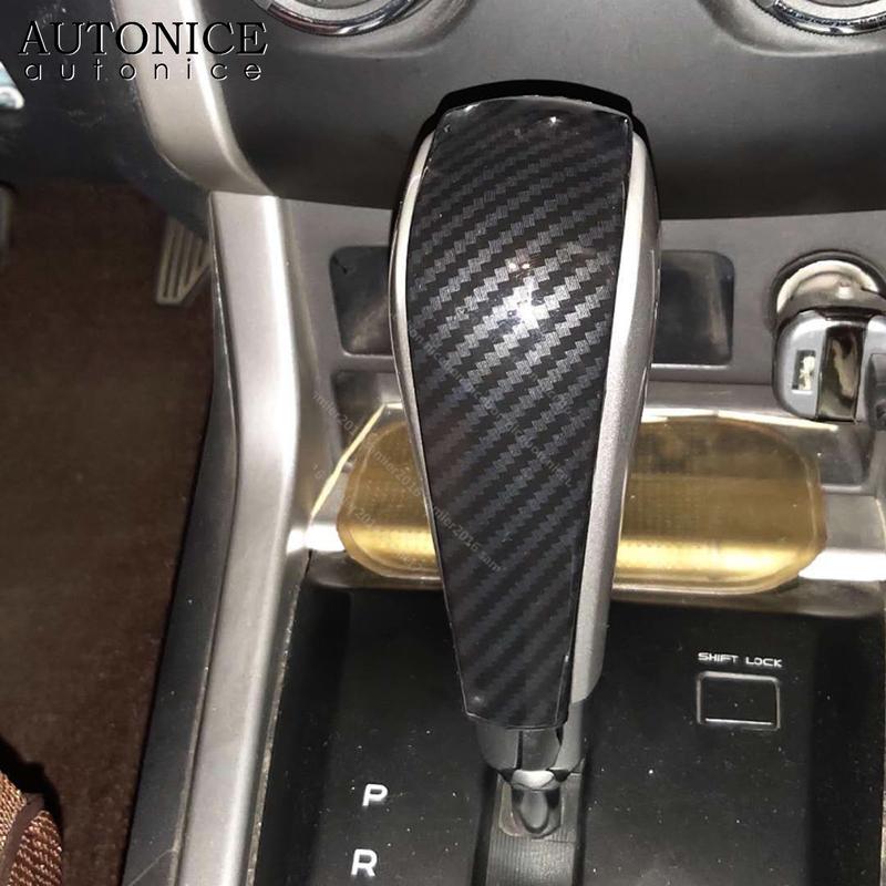 Carbon Fiber Color Gear Head Cover Trim Fit for Isuzu D-MAX Mu-X DMAX MuX 2015 2016 2017 2018