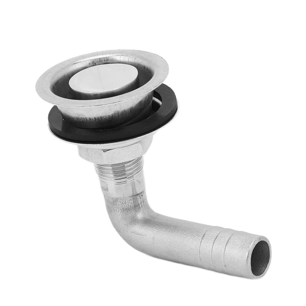 90 degrees  Boat Gas Tank Vent 316 Stainless Steel Polishing for 5 8in Hoses Yacht Marine Ship