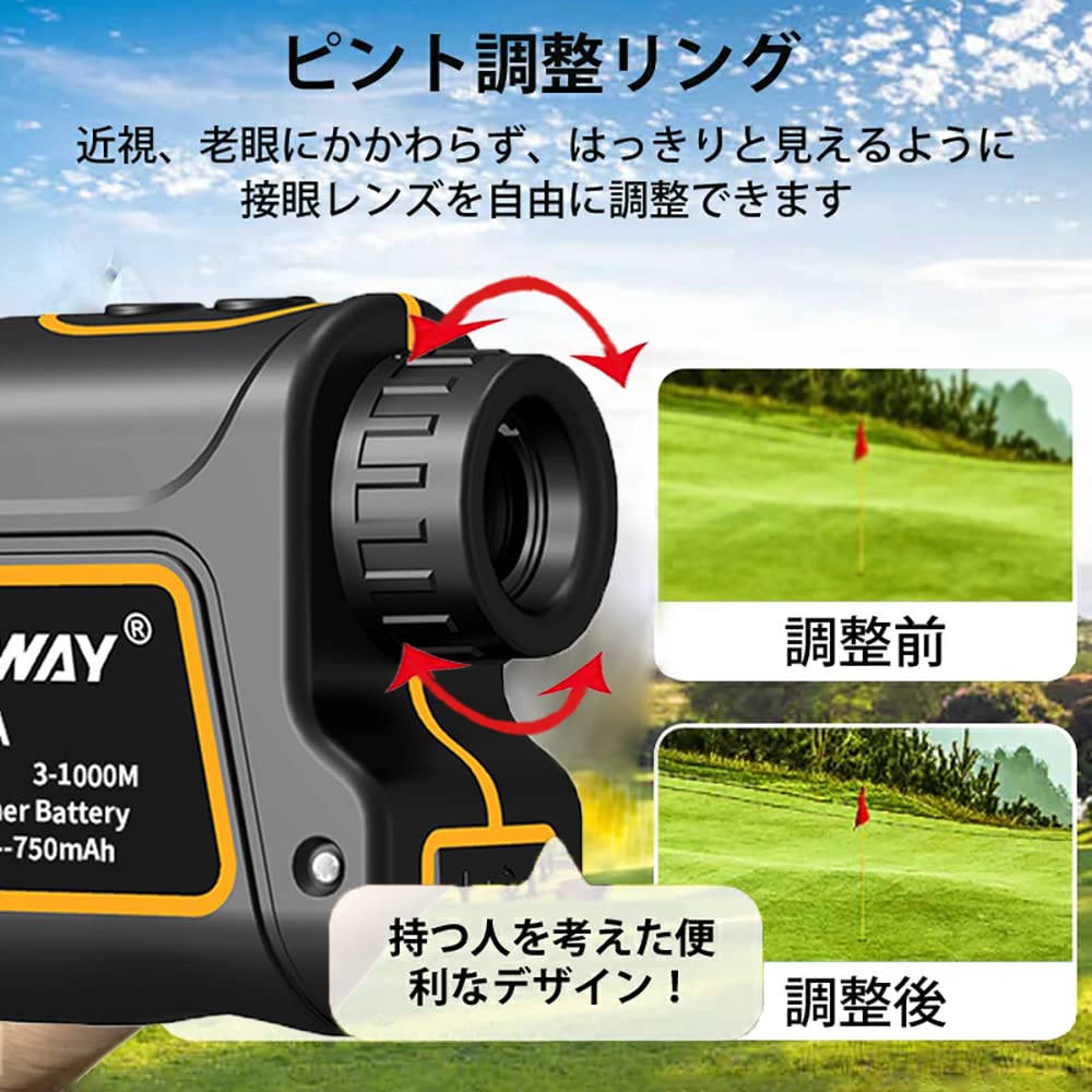 SNDWAYTOOLS SW1000A Golf Distance Meter Laser Distance Meter Height Difference IP54 Waterproof Golf Distance Meter Golf Meter Display Switching Flag