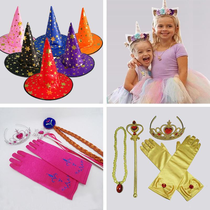 Elsa Princess Snowflake Crown & Wand Set for Kids - Christmas Magic Cosplay