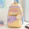 Schoolbag Korean Version Ins New High-value Fresh and Sweet Contrasting Splicing Backpack Junior High School Students Lightweight Spring Outing 