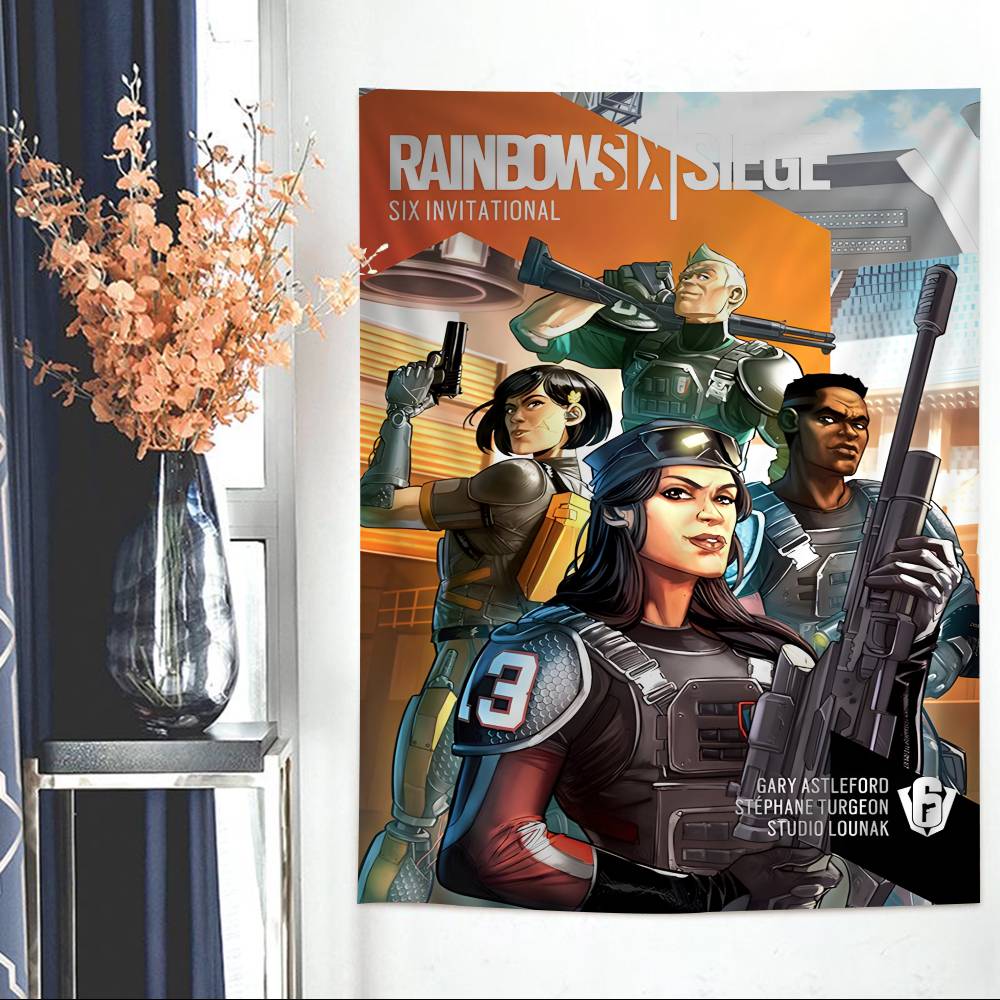 

Tom Cclancys Rainbow Six Siege Movie Printed Large Wall Tapestry Hanging Tarot Hippie Wall Rugs Dorm Cheap Hippie Wall Hanging 74x94cm(29x37in)