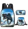 Jurassic World Dinosaurus Rugzak Set 3 Delen Student Schooltas Lunchtas Etui