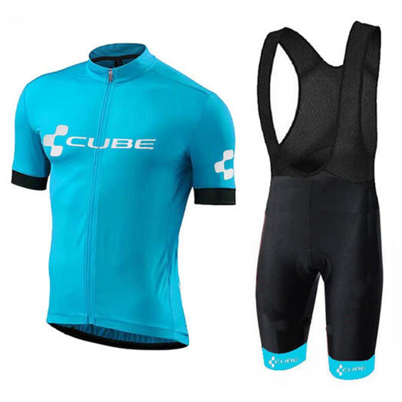 Team Club Short Sleeve Cycling Suit Roller Skating Suit Road Cycling Equipment CUBE