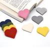 15pcs Heart-Shaped Bookmarks,Durable Faux Leather Material,Multi-Color, Super Healing, Book Corner Protection,Marking Function,