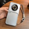 Luxury Big Window Phone Case with Lanyard for realme 11 pro+ Premium Textured Casing