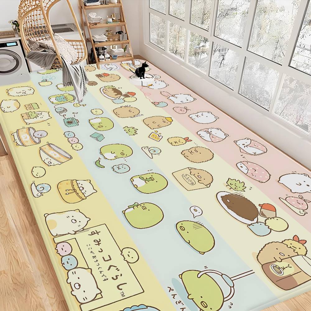 Cartoon Pink Sumikko Gurashi Door Mat Nordic Style Bedroom Living Room Doormat Home Balcony Anti-Slip Alfombra