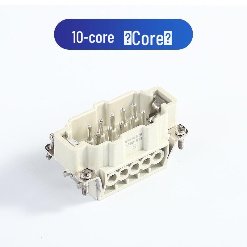 Heavy-Duty Rectangular Aviation Connector Plug & Socket: 6, 10, 16, 24, 32 Pin Options