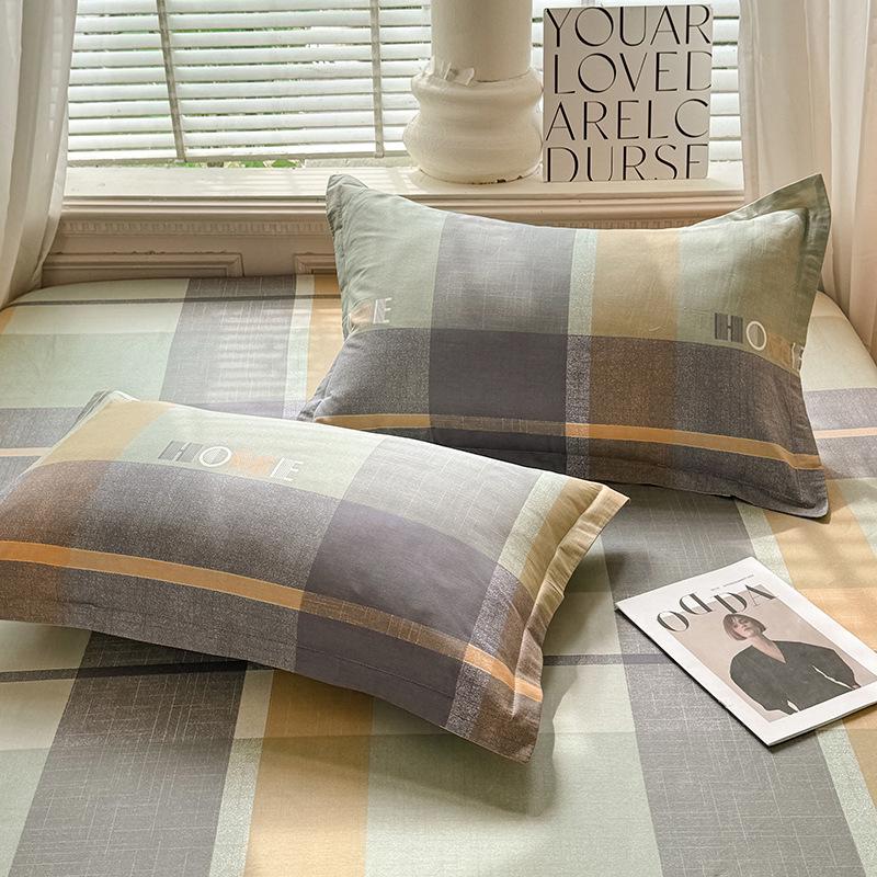 Cotton Pillowcases: Pure Cotton, Simple Style for Home, Dorms, Single & Double Rooms (Single/Pair)