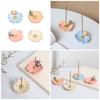 Flower Shape Resins Censers Holder Cute Animal Statue Incenses Burners PlateTray  for Mindfulness and Home Decoration