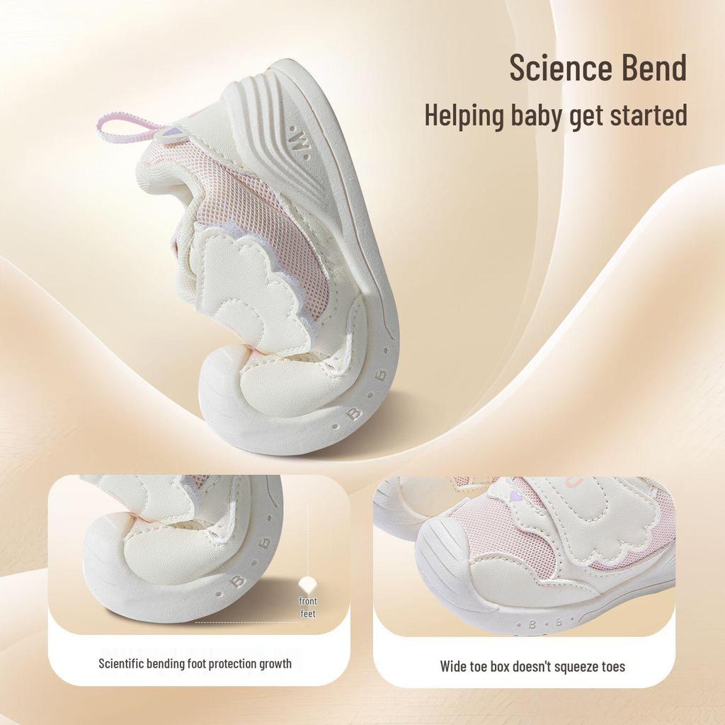 Chaussures pour tout-petits à semelles souples antidérapantes Printemps 2026 pour filles et garçons - Respirantes, Confortables