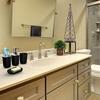 4pcs Bathroom Set, Plastic Gift Set, Toothbrush Holder, Toothbrush Cup, Soap Dispenser, Soap Dish (Gray, Black)