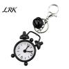 Alarm Clock Key Ring Keychain Pendant with Built-In Micro Clock, Holder for Commuters Students And Travelers, Sturdy Iron Design Portable Timekeeping