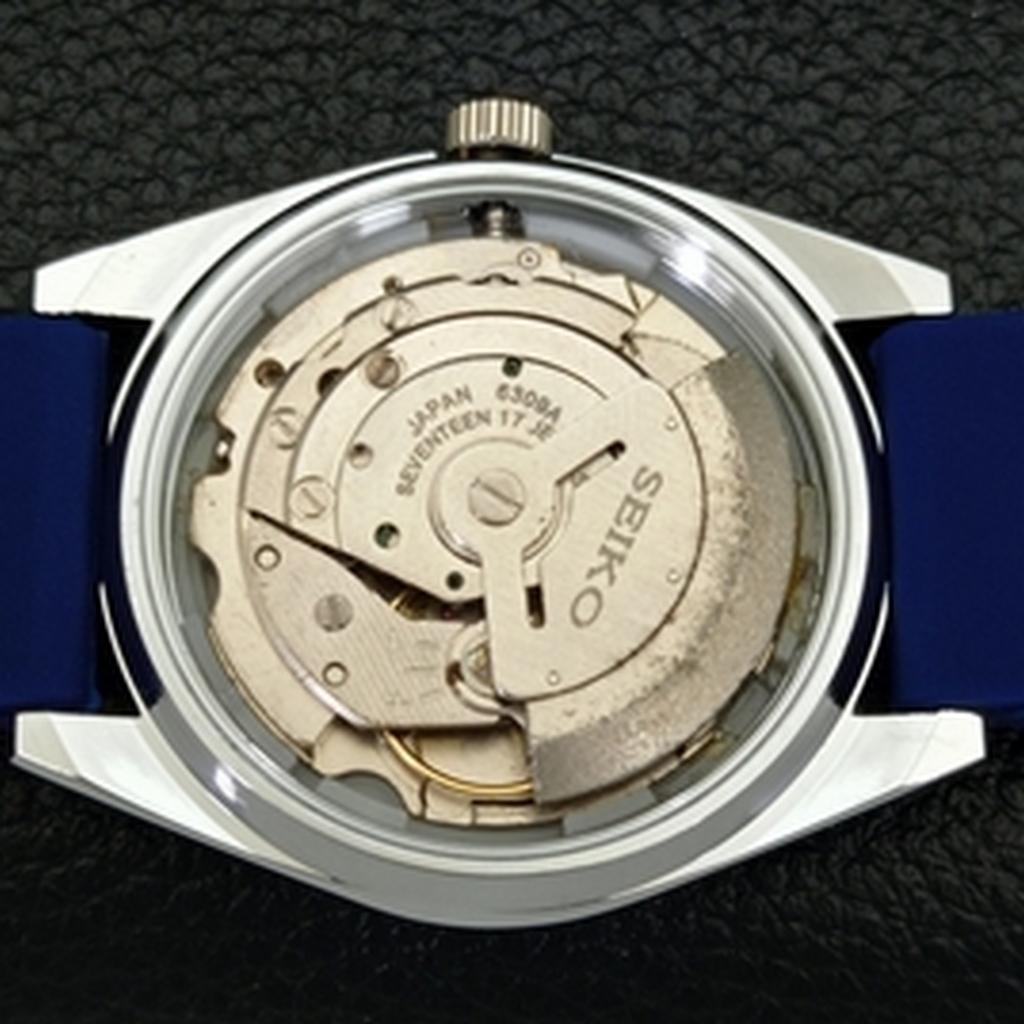 REFURBISHED AUTOMATIC SEIKO 5 JAPAN 6309A MENS ARABIC BLUE DIAL WATCH A427356-2 QRL-a427356