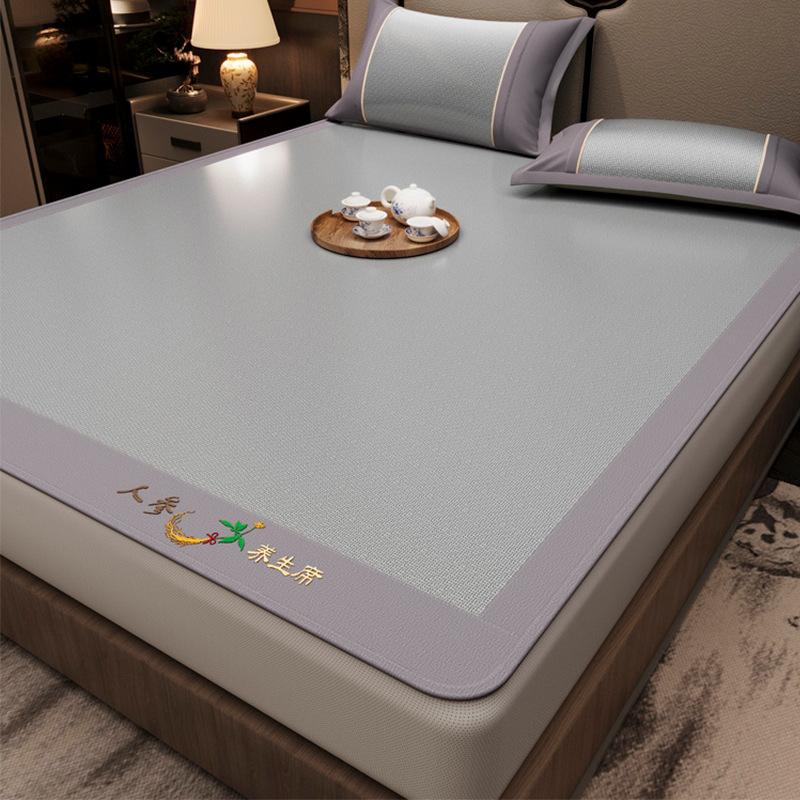 Natural Rattan Ice Silk Cooling Mat, Baby-Safe Double-Sided All-Season Bed Sheet, 2025 New, Multiple Sizes for Home & Nursery