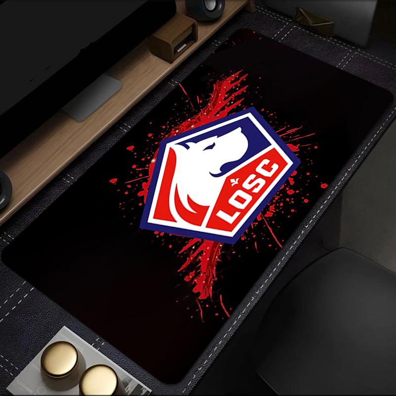 Losc Football Crest mouse pad, rubber base, esports desk mat, mouse pad for gamers and office use, gaming desk , easy to clean mat