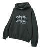 M Gothic Digital Graphic Hood Charcoal