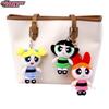 Fun And Vibrant 12Cm Cute Classic Powerpuff Girls Plush Keychain Blossom Bubbles Buttercup - Perfect For Backpacks And Keys