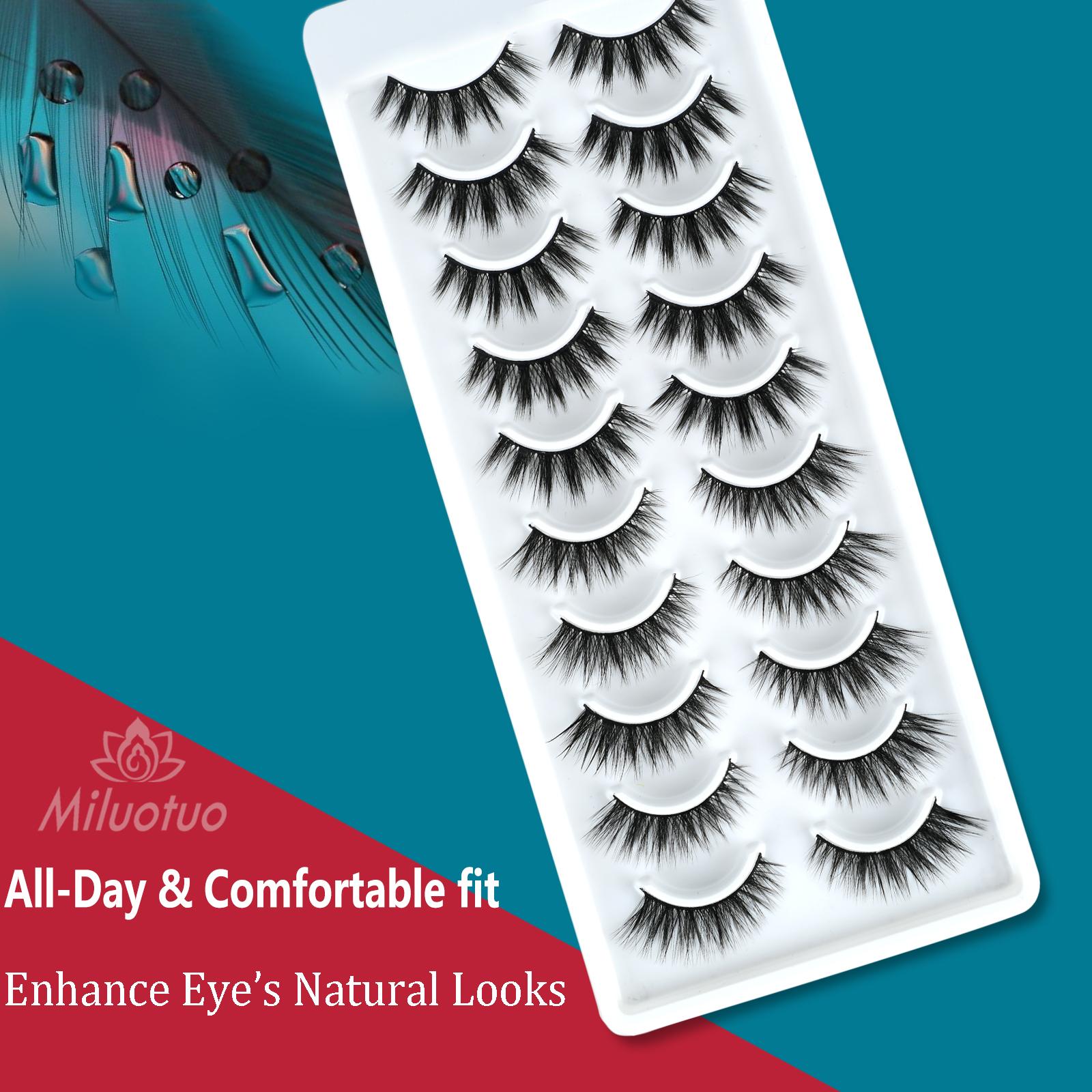 10 пар пушистых накладных ресниц — фото 5