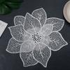 Blumenförmiges PVC Platzset Wasserdichte Tischmatte Familien-Essplatzset Tragbares Küchenplatzset für Restaurants Heimparty
